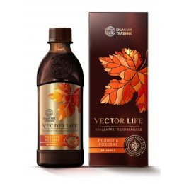 Концентрат полифенолов винограда РОДИОЛА РОЗОВАЯ витамин С Vector Life 250 мл Крымский Травник