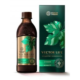 Концентрат полифенолов винограда СТЕВИЯ и витамин В7 Vector Life 250 мл Крымский Травник