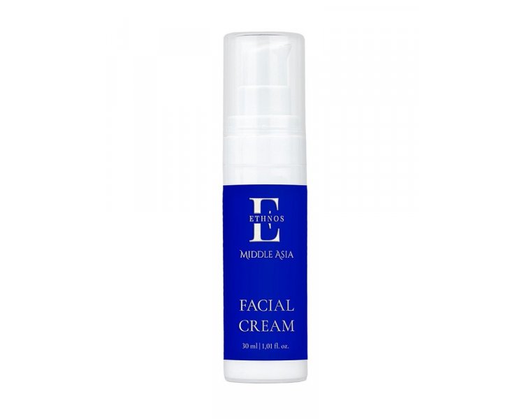 Крем для лица Facial Cream с муцином улитки, гиалуроновой кислотой и витамином Е ETHNOS 30 мл КНК