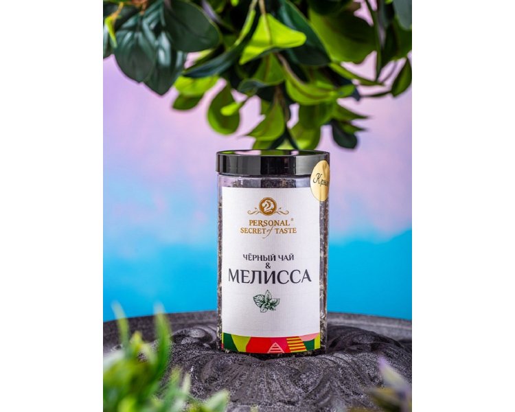 Черный чай и МЕЛСССА в банке 120 г Personal Secret of Taste