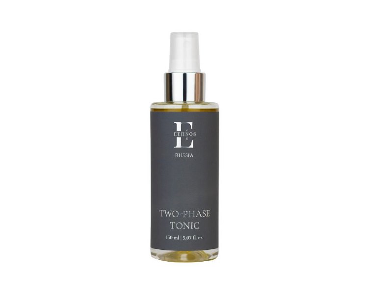 Двухфазный тоник Two-phase Tonic с Бакучиолом, экстрактом Черной икры и комплексом витаминов ETHNOS RUSSIA 150 мл КНК