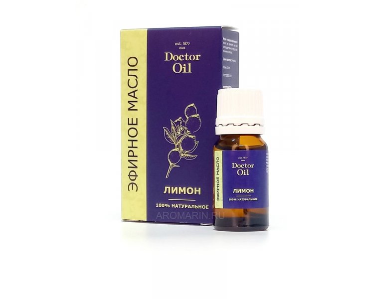 Масло эфирное ЛИМОН 10 мл Doctor Oil