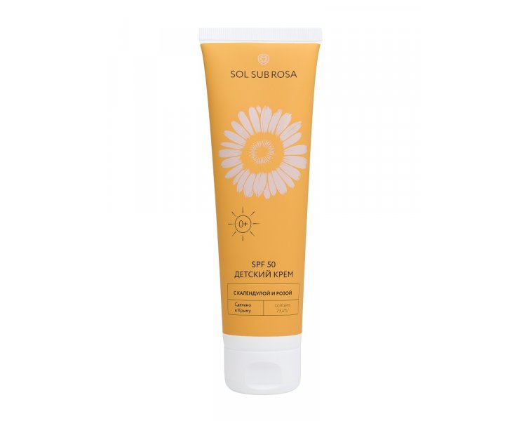 Крем Детский с календулой и розой SPF 50 SOL SUB ROSA 100 мл Крымская Роза