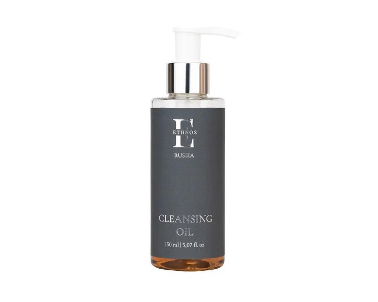Гидрофильное масло Cleansing Oil для очищения лица со Скваланом и витамином Е ETHNOS RUSSIA 150 мл КНК