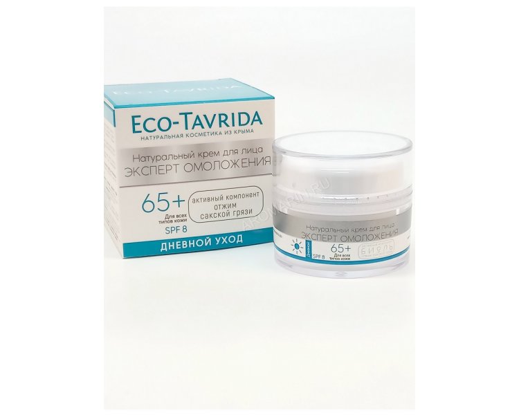 Крем для лица дневной 65+ Эксперт Омоложения SPF 8 БИОЛЬ 30 мл ECO TAVRIDA