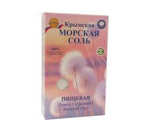 Морская соль пищевая СРЕДНИЙ кристал (коробка) 750 г